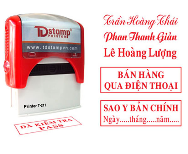 Khắc dấu tại tại TP Vinh Nghệ An